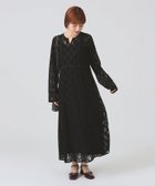【ビームス ウイメン/BEAMS】の【きれいめ/ロング丈/オケージョン/2次会/パーティー/セレモニー】レース キーネック ワンピース 大人の最旬トレンドファッション＆コーディネート founy(ファウニー) ファッション Fashion レディースファッション Fashion for Women ワンピース Dresses オケージョン Occasion Wear カフス Cuff Design セレモニー Ceremony パイピング Piping, Trim Design レース Lace, Lace Fabric ロング Long, Long-Length エレガント 上品 Elegant 二次会 After Party 結婚式 Wedding thumbnail BLACK|ID: prp329100004976240 ipo3291000000037301114