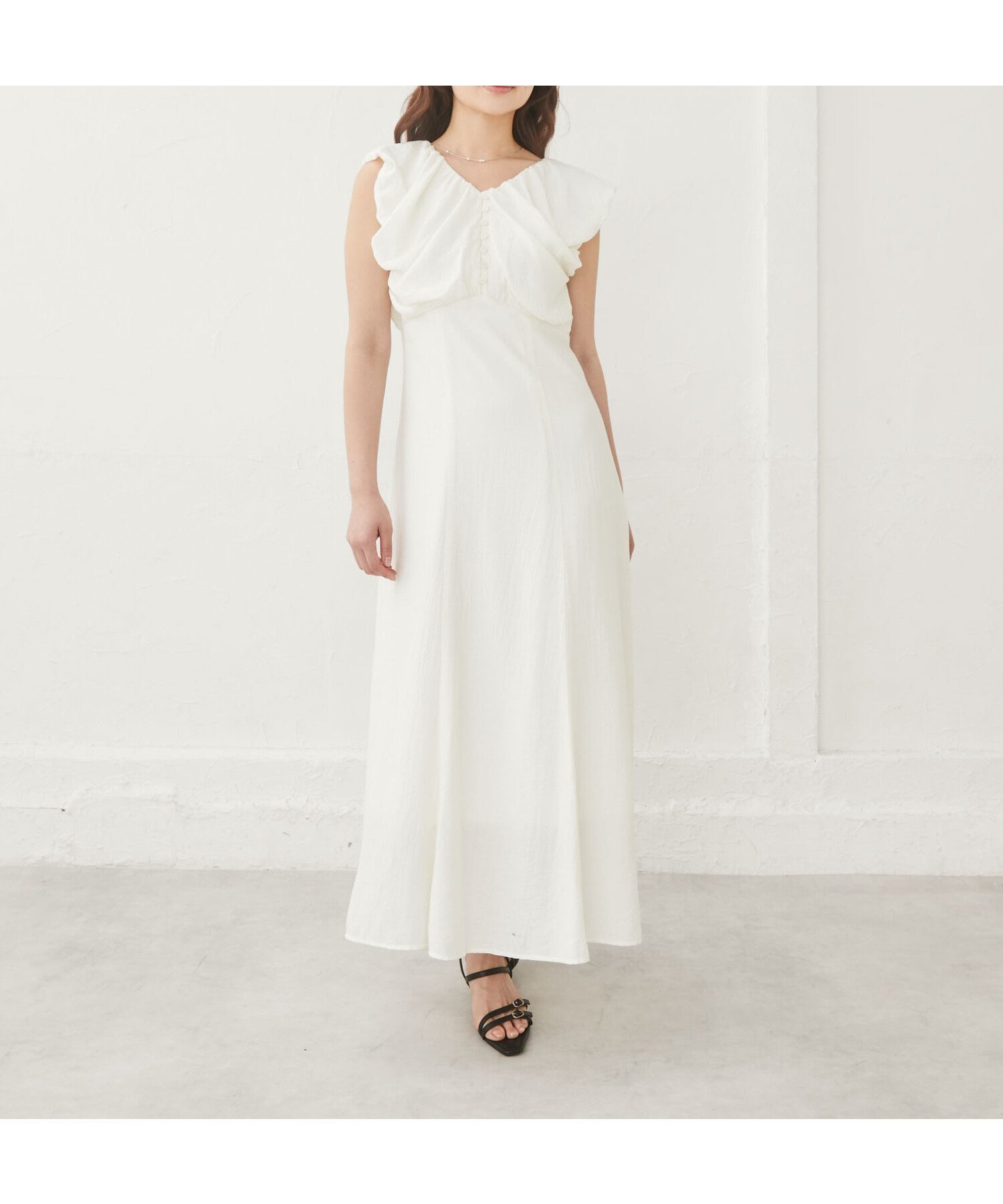 【アルシーヴ/archives】のバルーンノースリワンピース 大人の最旬トレンドファッション＆コーディネート founy(ファウニー) 　ファッション　Fashion　レディースファッション　Fashion for Women　ワンピース　Dresses　カーディガン　Cardigan, Knitwear　ギャザー　Gathered, Ruffled　クラシック　Classic, Timeless Style　サンダル　Sandals, Summer Shoes　ジャケット　Jacket, Outerwear　スニーカー　Sneakers, Trainers　チェック　Check, Plaid, Tartan　ノースリーブ　Sleeveless, No-Sleeve　バルーン　Balloon, Balloon Silhouette　フロント　Front, Front Design　夏　Summer　 other-1|ID: prp329100004976261 ipo3291000000037301178