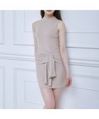 【ロイヤルパーティー/ROYAL PARTY】のプチハイノースリウエストマークミニワンピース 大人の最旬トレンドファッション＆コーディネート founy(ファウニー) ファッション Fashion レディースファッション Fashion for Women ワンピース Dresses ノースリーブ Sleeveless, No-Sleeve フィット Fit, Slim Fit フェミニン Feminine, Girly thumbnail ベージュ|ID: prp329100004976271 ipo3291000000037301209