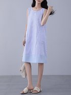 【ドゥーベル/Doux Belle】の配色ヘムノースリーブワンピース レディース ワンピース 大人の最旬トレンドファッション＆コーディネート founy(ファウニー) ファッション Fashion レディースファッション Fashion for Women ワンピース Dresses シンプル Simple, Minimal ストライプ Stripe, Striped Pattern ノースリーブ Sleeveless, No-Sleeve ポケット Pocket, Pocket Detail ラウンド Round, Round Neck 夏 Summer 春 Spring S/S・春夏 SS, Spring/Summer, Warm Season thumbnail ストライプ|ID: prp329100004976280 ipo3291000000037301248
