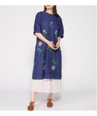 【スーパーハッカ/SUPER HAKKA】の60/-ローンガーベラビッグ刺繍ワンピース 大人の最旬トレンドファッション＆コーディネート founy(ファウニー) ファッション Fashion レディースファッション Fashion for Women ワンピース Dresses シンプル Simple, Minimal ポケット Pocket, Pocket Detail thumbnail ネイビー|ID: prp329100004976293 ipo3291000000037301294