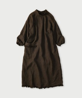 【フォーティファイブ アール/45R】のギマゴザのサージカルドレス 大人の最旬トレンドファッション＆コーディネート founy(ファウニー) ファッション Fashion レディースファッション Fashion for Women ワンピース Dresses フォーマル・パーティードレス・結婚式用ドレス Elegant & Casual Dresses スモック Smock, Smock Dress ドレス Dress, One-Piece ハイネック High Neck, Mock Neck ポケット Pocket, Pocket Detail リネン Linen, Linen Fabric |ID:prp329100004976301