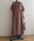 【エルビーシー/LBC】のエクリュ ピンタックロングワンピース 大人の最旬トレンドファッション＆コーディネート founy(ファウニー) ファッション Fashion レディースファッション Fashion for Women ワンピース Dresses エスニック Ethnic Style チュニック Tunic, Long Top デニム Denim, Jeans Material ボトム Bottoms, Lower Wear ロング Long, Long-Length 春 Spring thumbnail ブラウン|ID: prp329100004976307 ipo3291000000037301348