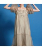 【アンドレスド/ANDRESD】の結婚式・二次会対応 チュールフリルドレス ベージュ|ID: prp329100004976314 ipo3291000000037301379