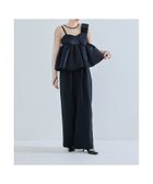 【ビーフラット/bflat】のアシンメトリーリボンセットアップ 2点セット セパレート パンツドレス 結婚式 成人式 大人の最旬トレンドファッション＆コーディネート founy(ファウニー) ファッション Fashion レディースファッション Fashion for Women セットアップ Matching Sets レディースパンツ・ボトムス Pants & Trousers / Bottoms アシンメトリー Asymmetrical Style キャミ Camisole, Cami Top ショルダー Shoulder, Shoulder Strap セパレート Separate, Two-Piece ドレス Dress, One-Piece バランス Balance, Style Balance フロント Front, Front Design ペプラム Peplum, Flared Hem ポケット Pocket, Pocket Detail リボン Ribbon, Bow ワイド Wide, Wide Fit おすすめ Recommended / Our Picks セレモニー Ceremony 結婚式 Wedding 披露宴 Wedding Reception 二次会 After Party thumbnail ネイビー|ID: prp329100004976318 ipo3291000000037301394