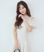 【マジェスティック レゴン/MAJESTIC LEGON】のウエストきゅっとオフショルワンピ 大人の最旬トレンドファッション＆コーディネート founy(ファウニー) ファッション Fashion レディースファッション Fashion for Women ワンピース Dresses オケージョン Occasion Wear カーディガン Cardigan, Knitwear 切替 Switching, Contrast Panel ジャケット Jacket, Outerwear ダウン Down, Puffer デコルテ Décolleté, Neckline ドッキング Docking, Mixed Material ドット Polka Dot, Dot Pattern バランス Balance, Style Balance フェミニン Feminine, Girly フリル Frill, Ruffle マーメイド Mermaid, Fishtail Silhouette レース Lace, Lace Fabric ロング Long, Long-Length 再入荷 Restock / Back in Stock thumbnail アイボリー柄|ID: prp329100004976326 ipo3291000000037301419