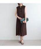 【ルクールブラン/le.coeur blanc】のシアーボイルノースリーブワンピース 大人の最旬トレンドファッション＆コーディネート founy(ファウニー) ファッション Fashion レディースファッション Fashion for Women ワンピース Dresses ギャザー Gathered, Ruffled シアー Sheer, See-Through ノースリーブ Sleeveless, No-Sleeve おすすめ Recommended / Our Picks 旅行 Travel エレガント 上品 Elegant thumbnail ブラウン|ID: prp329100004976327 ipo3291000000037301424