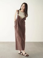 【ラシュッド/LASUD】のFront zip jumper skirt ダークブラウン|ID: prp329100004976333 ipo3291000000037301440