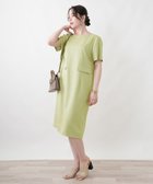 【レリアンプラスハウス/Leilian PLUS HOUSE】のワンピース 大人の最旬トレンドファッション＆コーディネート founy(ファウニー) ファッション Fashion レディースファッション Fashion for Women ワンピース Dresses アクセサリー Fashion Accessories ウォッシャブル Machine Washable カーディガン Cardigan, Knitwear シンプル Simple, Minimal ストレッチ Stretch, Stretchy Fabric スマート Smart, Elegant ポケット Pocket, Pocket Detail リラックス Relax, Relaxed Fit 夏 Summer thumbnail グリーン|ID: prp329100004976339 ipo3291000000037301457