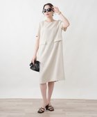 【レリアンプラスハウス/Leilian PLUS HOUSE】のワンピース 大人の最旬トレンドファッション＆コーディネート founy(ファウニー) ファッション Fashion レディースファッション Fashion for Women ワンピース Dresses アクセサリー Fashion Accessories ウォッシャブル Machine Washable カーディガン Cardigan, Knitwear シンプル Simple, Minimal ストレッチ Stretch, Stretchy Fabric スマート Smart, Elegant ポケット Pocket, Pocket Detail リラックス Relax, Relaxed Fit 夏 Summer thumbnail ベージュ|ID: prp329100004976339 ipo3291000000037301458