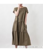 【レリアンプラスハウス/Leilian PLUS HOUSE】のキーネックティアードワンピース【SORAGE】 大人の最旬トレンドファッション＆コーディネート founy(ファウニー) ファッション Fashion レディースファッション Fashion for Women ワンピース Dresses アクセサリー Fashion Accessories 春 Spring カーディガン Cardigan, Knitwear コレクション Collection, Seasonal Line シンプル Simple, Minimal スリーブ Sleeve, Long Sleeve / Short Sleeve フレンチ French, French Style ポケット Pocket, Pocket Detail リラックス Relax, Relaxed Fit S/S・春夏 SS, Spring/Summer, Warm Season 夏 Summer エレガント 上品 Elegant thumbnail カーキ系|ID: prp329100004976340 ipo3291000000037301461