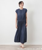 【レリアンプラスハウス/Leilian PLUS HOUSE】のワンピース【NEMIKA】 大人の最旬トレンドファッション＆コーディネート founy(ファウニー) ファッション Fashion レディースファッション Fashion for Women ワンピース Dresses ウォッシャブル Machine Washable カーディガン Cardigan, Knitwear ジャケット Jacket, Outerwear スリーブ Sleeve, Long Sleeve / Short Sleeve デコルテ Décolleté, Neckline フレンチ French, French Style プリーツ Pleats, Pleated ポケット Pocket, Pocket Detail 無地 Plain, Solid Color 夏 Summer エレガント 上品 Elegant thumbnail ネイビー系|ID: prp329100004976343 ipo3291000000037301469