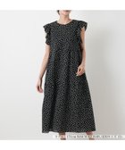【レリアンプラスハウス/Leilian PLUS HOUSE】のワンピース【NEMIKA】 大人の最旬トレンドファッション＆コーディネート founy(ファウニー) ファッション Fashion レディースファッション Fashion for Women ワンピース Dresses アクセサリー Fashion Accessories ウォッシャブル Machine Washable クラシカル Classical, Vintage-Inspired スリーブ Sleeve, Long Sleeve / Short Sleeve フレンチ French, French Style ポケット Pocket, Pocket Detail 水玉 Polka Dot, Dot Pattern リゾート Resort, Vacation Style 夏 Summer 旅行 Travel エレガント 上品 Elegant thumbnail ブラック|ID: prp329100004976344 ipo3291000000037301473