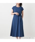【レリアン/LEILIAN】のサイドプリーツワンピース【大妻女子大学コラボ商品】 ブルー系|ID: prp329100004976349 ipo3291000000037301488