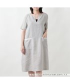 【レリアン/LEILIAN】のキーネックサックワンピース【LE TRICOT PERUGIA】 ライトグレー|ID: prp329100004976351 ipo3291000000037301494