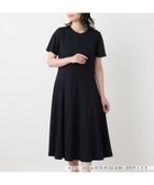 【レリアン/LEILIAN】のクルーネックフレアワンピース ネイビー|ID: prp329100004976356 ipo3291000000037301508