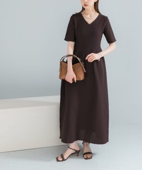 【アーバンリサーチ ロッソ/URBAN RESEARCH ROSSO】の『一部WEB限定カラー』フォルムニットVネックワンピース 大人の最旬トレンドファッション＆コーディネート founy(ファウニー) ファッション Fashion レディースファッション Fashion for Women ワンピース Dresses デコルテ Décolleté, Neckline フォルム Silhouette, Form S/S・春夏 SS, Spring/Summer, Warm Season 夏 Summer エレガント 上品 Elegant 2026年 2026 2026春夏・S/S Spring/Summer 2026 SS26 |ID:prp329100004976372