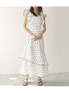 【スナイデル/SNIDEL】のフリルスリーブバリエプリントワンピース 大人の最旬トレンドファッション＆コーディネート founy(ファウニー) ファッション Fashion レディースファッション Fashion for Women ワンピース Dresses イエロー Yellow ウェーブ Wavy Pattern ジャケット Jacket, Outerwear スマート Smart, Elegant スリーブ Sleeve, Long Sleeve / Short Sleeve フェミニン Feminine, Girly フリル Frill, Ruffle プリント Print, Printed Pattern おすすめ Recommended / Our Picks thumbnail WHT[001]|ID: prp329100004976380 ipo3291000000037301601
