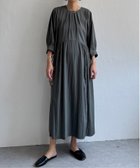 【エルビーシー/LBC】のタックフレアワンピース 大人の最旬トレンドファッション＆コーディネート founy(ファウニー) ファッション Fashion レディースファッション Fashion for Women ワンピース Dresses ギャザー Gathered, Ruffled スリーブ Sleeve, Long Sleeve / Short Sleeve バランス Balance, Style Balance ロング Long, Long-Length thumbnail チャコール|ID: prp329100004976388 ipo3291000000037301636