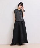 【アダム エ ロペ/ADAM ET ROPE'】の【WEB限定】・【サステナブル】カーブヘムコンビワンピース 大人の最旬トレンドファッション＆コーディネート founy(ファウニー) ファッション Fashion レディースファッション Fashion for Women ワンピース Dresses ウォッシャブル Machine Washable サンダル Sandals, Summer Shoes スニーカー Sneakers, Trainers ドッキング Docking, Mixed Material ノースリーブ Sleeveless, No-Sleeve フェミニン Feminine, Girly フロント Front, Front Design ベスト Vest, Waistcoat ポケット Pocket, Pocket Detail ミュール Mule, Backless Shoes 夏 Summer エレガント 上品 Elegant 2026年 2026 2026春夏・S/S Spring/Summer 2026 SS26 thumbnail チャコール(06)|ID: prp329100004976397 ipo3291000000037301665