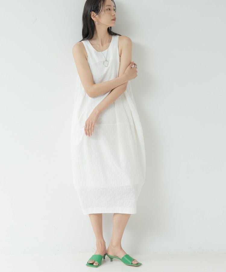 【その他のブランド/Other】のミニマルコクーンワンピース インテリア・キッズ・メンズ・レディースファッション・服の通販 founy(ファウニー) 　ファッション　Fashion　レディースファッション　Fashion for Women　ワンピース　Dresses　おすすめ　Recommended / Our Picks　アクセサリー　Fashion Accessories　ジャケット　Jacket, Outerwear　バランス　Balance, Style Balance　ロング　Long, Long-Length　オフホワイト|ID: prp329100004976399 ipo3291000000037301672