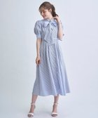 【スウィングル/Swingle】の【4/24(Fri)発売】リボン付きストライプシャツワンピ-ス 大人の最旬トレンドファッション＆コーディネート founy(ファウニー) ファッション Fashion レディースファッション Fashion for Women ワンピース Dresses シャツワンピース / 1枚で着映えコーデ Shirt Dresses シンプル Simple, Minimal ドレス Dress, One-Piece リボン Ribbon, Bow 切替 Switching, Contrast Panel thumbnail Navy/borderストライプ|ID: prp329100004976403 ipo3291000000037301691
