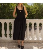【アーバンリサーチ/URBAN RESEARCH】のESTHE RIB POPLIN DRESS 大人の最旬トレンドファッション＆コーディネート founy(ファウニー) ファッション Fashion レディースファッション Fashion for Women ワンピース Dresses フォーマル・パーティードレス・結婚式用ドレス Elegant & Casual Dresses カッティング Cutting Detail ギャザー Gathered, Ruffled ドレス Dress, One-Piece 定番 Standard, Basic Item フィット Fit, Slim Fit フロント Front, Front Design リブニット Rib Knit, Ribbed Knit リボン Ribbon, Bow S/S・春夏 SS, Spring/Summer, Warm Season 夏 Summer 2026年 2026 2026春夏・S/S Spring/Summer 2026 SS26 thumbnail ブラック|ID: prp329100004976404 ipo3291000000037301693