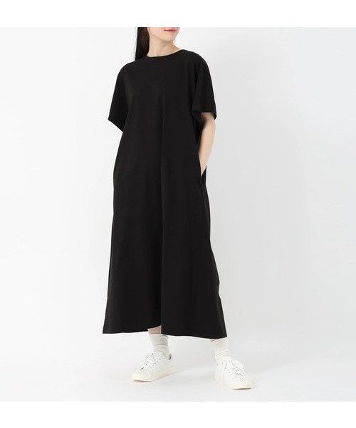 【ストロベリーフィールズ/STRAWBERRY FIELDS】のバックシャンカットソーワンピース インテリア・キッズ・メンズ・レディースファッション・服の通販 founy(ファウニー) 　ファッション　Fashion　レディースファッション　Fashion for Women　ワンピース　Dresses　ブラック2|ID: prp329100004976406 ipo3291000000037301699