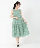 【ストロベリーフィールズ/STRAWBERRY FIELDS】のノースリーブプリントワンピース 大人の最旬トレンドファッション＆コーディネート founy(ファウニー) ファッション Fashion レディースファッション Fashion for Women ワンピース Dresses thumbnail グリーン|ID: prp329100004976408 ipo3291000000037301708
