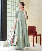 【フリークスストア/FREAK'S STORE】の限定展開 ナイロン ワッシャー ティアード ワンピース ブルーグリーン|ID: prp329100004976411 ipo3291000000037391816