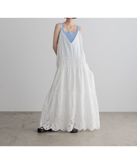 【ローリーズファーム/LOWRYS FARM】のカットワークレースキャミドレス 大人の最旬トレンドファッション＆コーディネート founy(ファウニー) ファッション Fashion レディースファッション Fashion for Women トップス・カットソー Cut & Sew Tops キャミソール&ノースリーブ Camisoles & Sleeveless Tops ワンピース Dresses フォーマル・パーティードレス・結婚式用ドレス Elegant & Casual Dresses おすすめ Recommended / Our Picks インナー Innerwear キャミワンピース Cami Dress, Slip Dress コンパクト Compact, Small Size シンプル Simple, Minimal スカラップ Scallop, Scalloped Edge タンク Tank Top, Sleeveless Top ロング Long, Long-Length |ID:prp329100004976413
