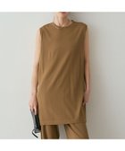 【カリテ/qualite】の【接触冷感・セットアップ対応】レーヨンストレッチニットチュニック 大人の最旬トレンドファッション＆コーディネート founy(ファウニー) ファッション Fashion レディースファッション Fashion for Women トップス・カットソー Cut & Sew Tops ニット Knit Tops & Sweaters おすすめ Recommended / Our Picks スラックス Slacks, Dress Pants スリット Slit, Slit Detail セットアップ Set-Up, Coordinated Outfit チュニック Tunic, Long Top デニム Denim, Jeans Material ノースリーブ Sleeveless, No-Sleeve バランス Balance, Style Balance ロング Long, Long-Length ワイド Wide, Wide Fit 無地 Plain, Solid Color thumbnail ダークベージュ|ID: prp329100004976418 ipo3291000000037301752