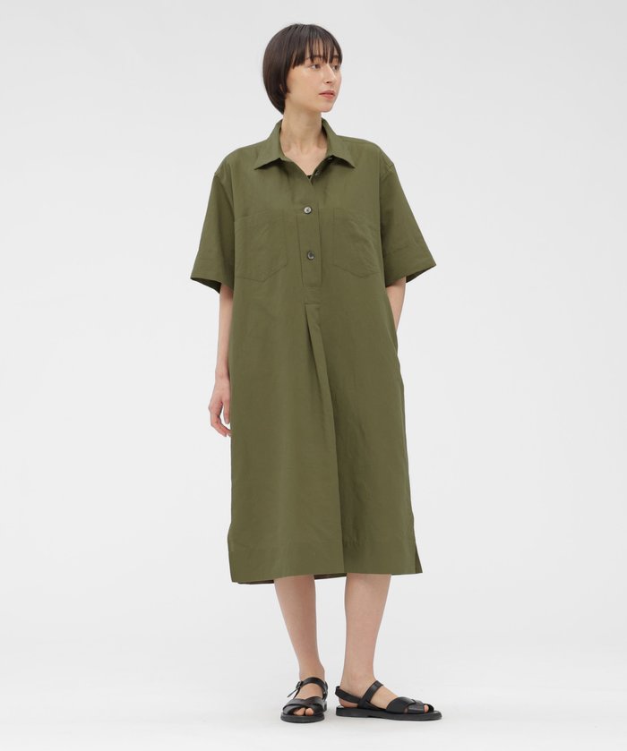 【マーガレットハウエル/MARGARET HOWELL】のCOTTON LINEN PLAIN WEAVE DRESS インテリア・キッズ・メンズ・レディースファッション・服の通販 founy(ファウニー) https://founy.com/ ファッション Fashion レディースファッション Fashion for Women ワンピース Dresses フォーマル・パーティードレス・結婚式用ドレス Elegant & Casual Dresses ドレス Dress, One-Piece バランス Balance, Style Balance フィット Fit, Slim Fit フレア Flare, Flared リネン Linen, Linen Fabric エレガント 上品 Elegant |ID: prp329100004976423 ipo3291000000037301766