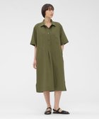 【マーガレットハウエル/MARGARET HOWELL】のCOTTON LINEN PLAIN WEAVE DRESS OLIVE1|ID: prp329100004976423 ipo3291000000037301767