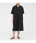 【マーガレットハウエル/MARGARET HOWELL】のCOTTON LINEN PLAIN WEAVE DRESS BLACK|ID: prp329100004976423 ipo3291000000037301768