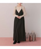 【ティティベイト/titivate】のボリュームギャザーキャミソールワンピース キャミワンピ チェック 無地 BK|ID: prp329100004976426 ipo3291000000037301779