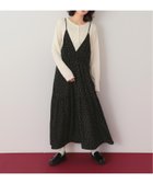 【ティティベイト/titivate】のVネックフレアシルエットキャミソールワンピース キャミワンピドット 無地 大人の最旬トレンドファッション＆コーディネート founy(ファウニー) ファッション Fashion レディースファッション Fashion for Women ワンピース Dresses キャミソールワンピース Camisole Dresses アクセサリー Fashion Accessories ネップ Nepp, Slub Yarn フレア Flare, Flared 無地 Plain, Solid Color thumbnail BK|ID: prp329100004976428 ipo3291000000037301789