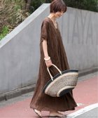 【ジャーナルスタンダード レリューム/JOURNAL STANDARD relume】の《追加 / 新色》コットンボイルクリンクルタックカフタンワンピース 大人の最旬トレンドファッション＆コーディネート founy(ファウニー) ファッション Fashion レディースファッション Fashion for Women ワンピース Dresses インナー Innerwear 洗える Machine Washable キャミソール Camisole, Spaghetti Strap Top デニム Denim, Jeans Material ドット Polka Dot, Dot Pattern リゾート Resort, Vacation Style リラックス Relax, Relaxed Fit おすすめ Recommended / Our Picks 夏 Summer 旅行 Travel 2026年 2026 2026春夏・S/S Spring/Summer 2026 SS26 thumbnail ブラウン|ID: prp329100004976432 ipo3291000000037301806
