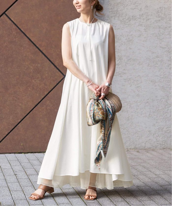 【ヴェルメイユ パー イエナ/VERMEIL par iena】のPanel Flow Dress インテリア・キッズ・メンズ・レディースファッション・服の通販 founy(ファウニー) https://founy.com/ ファッション Fashion レディースファッション Fashion for Women ワンピース Dresses フォーマル・パーティードレス・結婚式用ドレス Elegant & Casual Dresses アンダー Underwear Essentials サマー Summer, Summer Style サンダル Sandals, Summer Shoes シューズ Shoes, Footwear ジャケット Jacket, Outerwear ジュエリー Jewelry, Accessories チュール Tulip, Tulip Motif ドレス Dress, One-Piece ノースリーブ Sleeveless, No-Sleeve フィット Fit, Slim Fit フラット Flat, Flat Shoes フレア Flare, Flared 夏 Summer |ID: prp329100004976444 ipo3291000000037301849