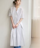 【ノーブル / スピック&スパン/NOBLE / Spick & Span】の【洗える】normment/ノーメント STRIPE JQD SHORT SLEEVE DRESS 大人の最旬トレンドファッション＆コーディネート founy(ファウニー) ファッション Fashion レディースファッション Fashion for Women トップス・カットソー Cut & Sew Tops ワンピース Dresses フォーマル・パーティードレス・結婚式用ドレス Elegant & Casual Dresses アクセサリー Fashion Accessories 洗える Machine Washable スキッパー Skipper, Open Collar スタンダード Standard, Basic チュニック Tunic, Long Top バランス Balance, Style Balance ベスト Vest, Waistcoat ベーシック Basic, Essential ボトム Bottoms, Lower Wear おすすめ Recommended / Our Picks 夏 Summer thumbnail ホワイト|ID: prp329100004976447 ipo3291000000037301860