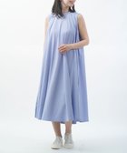 【ブルーコムブルー/BLEU COMME BLEU】のオーチバル・オーシバル スリーブレスAラインワンピース 大人の最旬トレンドファッション＆コーディネート founy(ファウニー) ファッション Fashion レディースファッション Fashion for Women ワンピース Dresses Aラインワンピース・フレアシルエット A-Line Dresses / Flared Silhouette Dresses アンダー Underwear Essentials ショルダー Shoulder, Shoulder Strap スリーブ Sleeve, Long Sleeve / Short Sleeve ドレープ Drape, Draping Fabric フレア Flare, Flared 夏 Summer thumbnail SAX|ID: prp329100004976449 ipo3291000000037301867