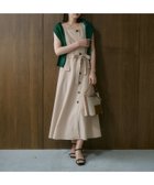 【アンデミュウ/Andemiu】のスクエアネックワンピース 大人の最旬トレンドファッション＆コーディネート founy(ファウニー) ファッション Fashion レディースファッション Fashion for Women ワンピース Dresses クラシカル Classical, Vintage-Inspired デコルテ Décolleté, Neckline ノースリーブ Sleeveless, No-Sleeve フラップ Flap, Flap Pocket フレア Flare, Flared ポケット Pocket, Pocket Detail エレガント 上品 Elegant thumbnail ライトベージュ|ID: prp329100004976476 ipo3291000000037301963