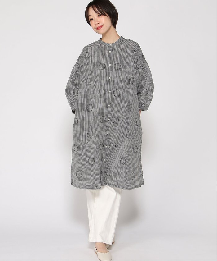 【クラウドナイン/cloudnine】のcloudnine/【2026 新作】チェック柄ドット刺繍ワンピース 前開きコットン ナチュラル 体型カバー ワンピ インテリア・キッズ・メンズ・レディースファッション・服の通販 founy(ファウニー) https://founy.com/ ファッション Fashion レディースファッション Fashion for Women ワンピース Dresses エンブロイダリー Embroidery Design チェック Check, Plaid, Tartan ドット Polka Dot, Dot Pattern プリント Print, Printed Pattern |ID: prp329100004976482 ipo3291000000037301983