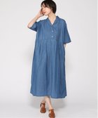 【クラウドナイン/cloudnine】のcloudnine/【2026 新作】デニムワンピース オープンカラー前開きワンピース 体型カバー ナチュラルワンピ 80 ブルー|ID: prp329100004976483 ipo3291000000037301989