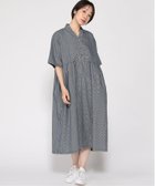 【クラウドナイン/cloudnine】のcloudnine/【2026 新作】デニムワンピース オープンカラー前開きワンピース 体型カバー ナチュラルワンピ 85ネイビー|ID: prp329100004976483 ipo3291000000037301990