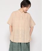 【クラウドナイン/cloudnine】のcloudnine/【2026 新作】シフリー刺繍が映える コットンチュニック 前開きナチュラルトップス 体型カバー 03 ベージュ|ID: prp329100004976485 ipo3291000000037301997