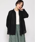 【クラウドナイン/cloudnine】のcloudnine/【2026 新作】コットンサッカーシャツチュニック 前開きナチュラルブラウス 春トップス 日よけ対策 07 ブラック|ID: prp329100004976487 ipo3291000000037302005