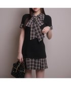 【リップサービス/LIP SERVICE】のLIP SERVICE/リボンシャツドッキングワンピース 大人の最旬トレンドファッション＆コーディネート founy(ファウニー) ファッション Fashion レディースファッション Fashion for Women ワンピース Dresses ガーリー Girly, Feminine Style サンダル Sandals, Summer Shoes ストライプ Stripe, Striped Pattern スニーカー Sneakers, Trainers ダウン Down, Puffer チェック Check, Plaid, Tartan ドッキング Docking, Mixed Material フィット Fit, Slim Fit プリーツ Pleats, Pleated リボン Ribbon, Bow おすすめ Recommended / Our Picks 夏 Summer エレガント 上品 Elegant thumbnail ブラック|ID: prp329100004976488 ipo3291000000037302010