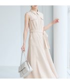 【アンデミュウ/Andemiu】のサファリシャツノースリーブワンピース 大人の最旬トレンドファッション＆コーディネート founy(ファウニー) ファッション Fashion レディースファッション Fashion for Women ワンピース Dresses フェミニン Feminine, Girly リネン Linen, Linen Fabric エレガント 上品 Elegant 夏 Summer thumbnail ベージュ|ID: prp329100004976491 ipo3291000000037302018