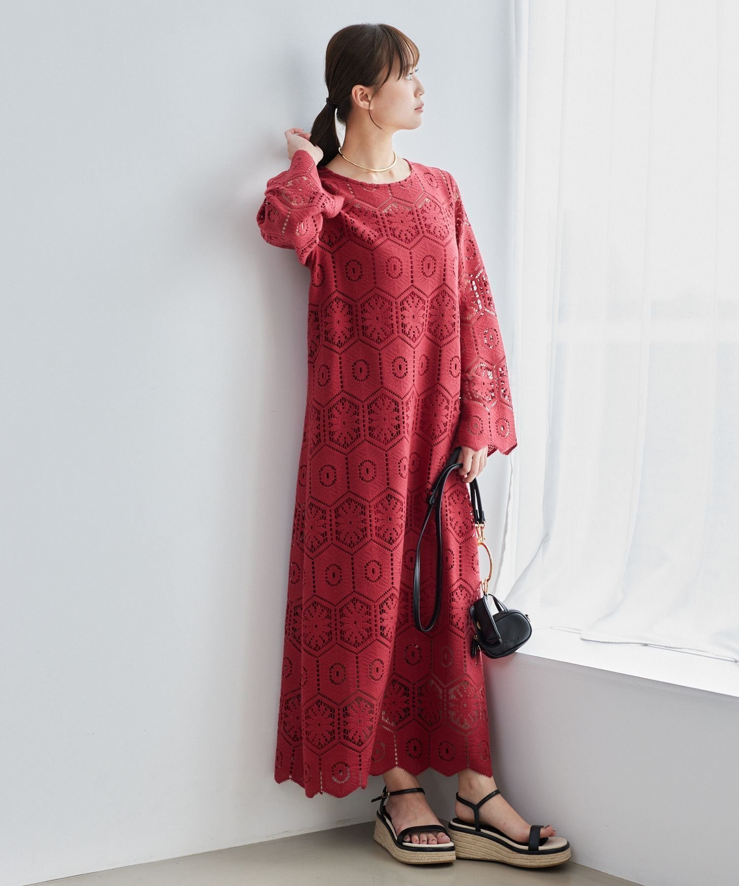 【アンデミュウ/Andemiu】のクロシェレースワンピース 大人の最旬トレンドファッション＆コーディネート founy(ファウニー) 　ファッション　Fashion　レディースファッション　Fashion for Women　ワンピース　Dresses　ペチコート　Petticoat, Underskirt　リラックス　Relax, Relaxed Fit　 other-1|ID: prp329100004976492 ipo3291000000037302019